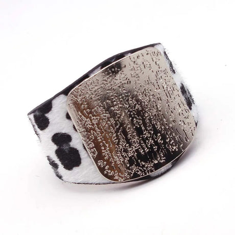 Leopard Wrap Leather Bracelet