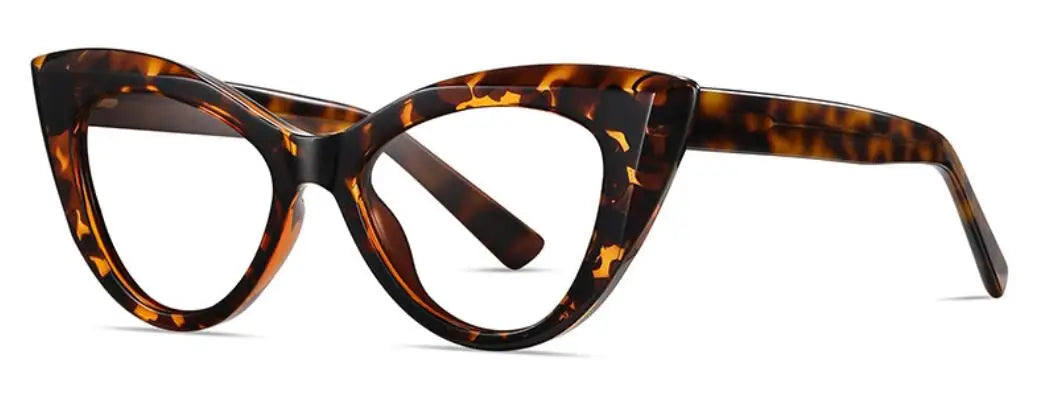 leopard High Quality Anti Blue Light Oversized Cat Eye Reading Glasses
