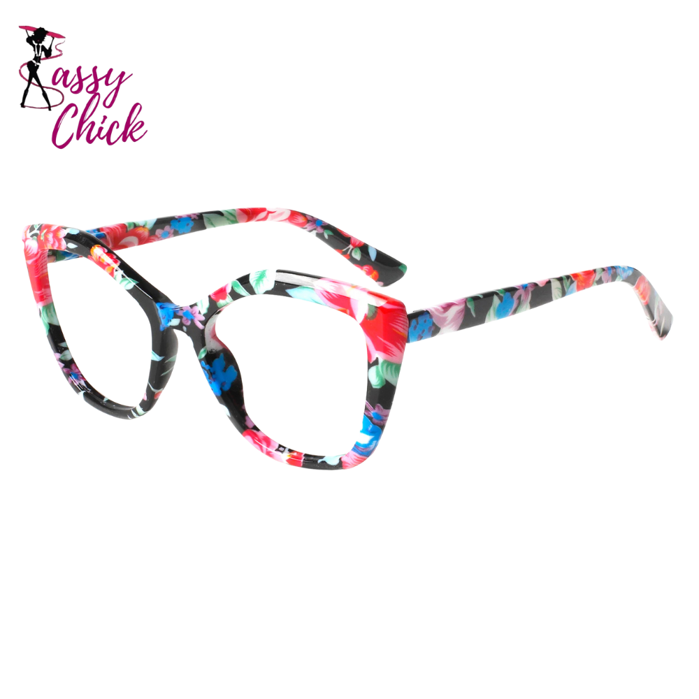 High Quality Design Spring Hinge Eyeglasses Sassy Chick Logo