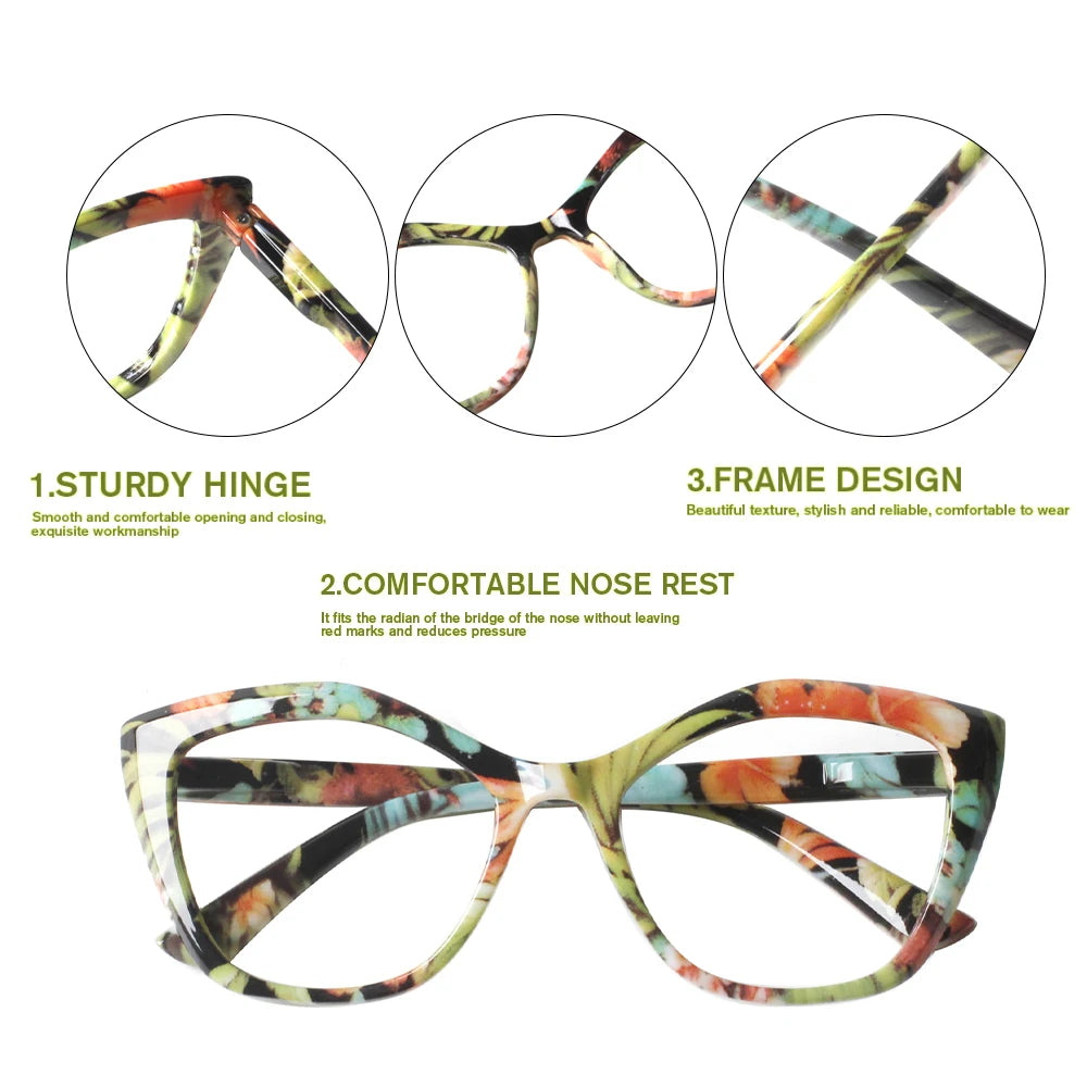 Details High Quality Design Spring Hinge Eyeglasses