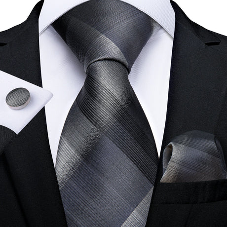black gray tie