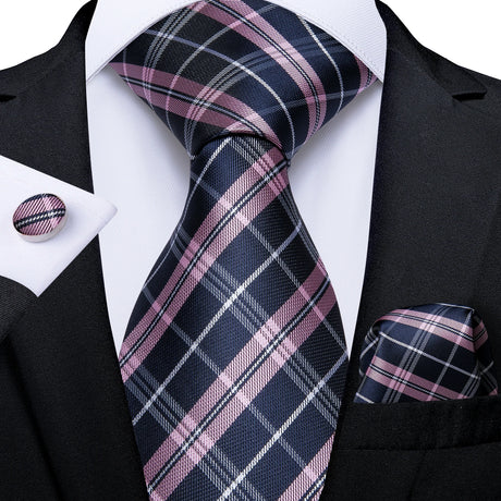 black pink stripe tie