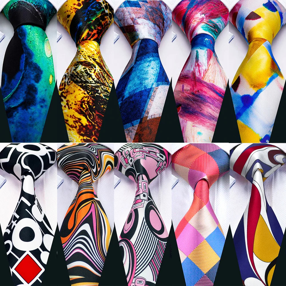 Collection of High Quality Pocket Square Cufflinks Silk Tie