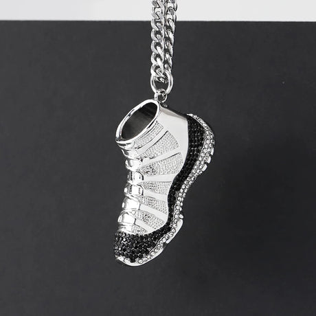 4Hip Hop Pendant Stainless Steel Shoes Necklace