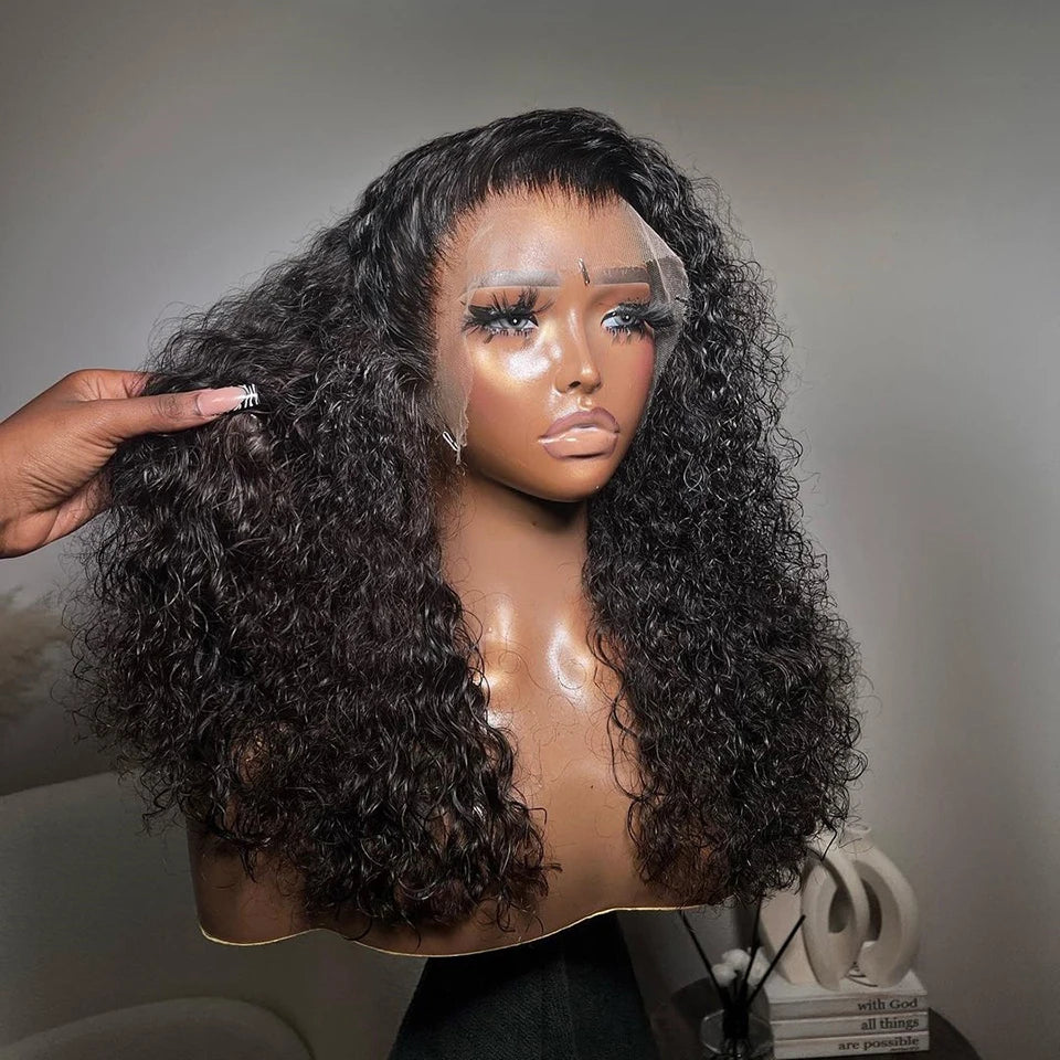 Indian Bob Jerry Curly Wave Wig Black