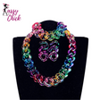 Iridescent Acrylic Chain Jewelry Sets Sassy Chick Logo