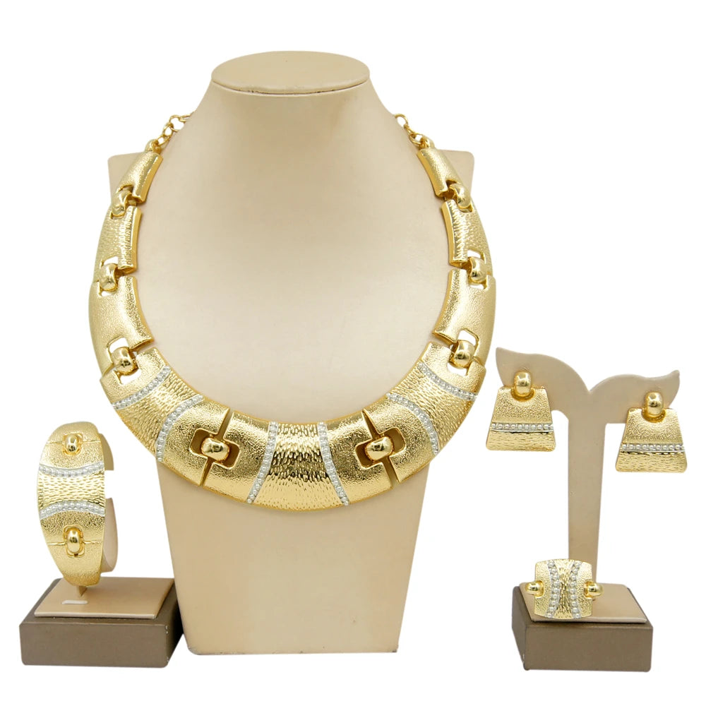 Italian Gold Plated Banquet Jewelry Set