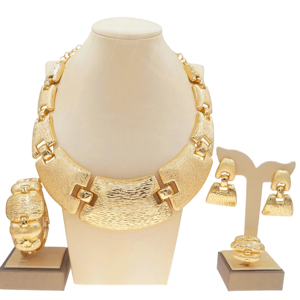 Italian Gold Plated Banquet Jewelry Set