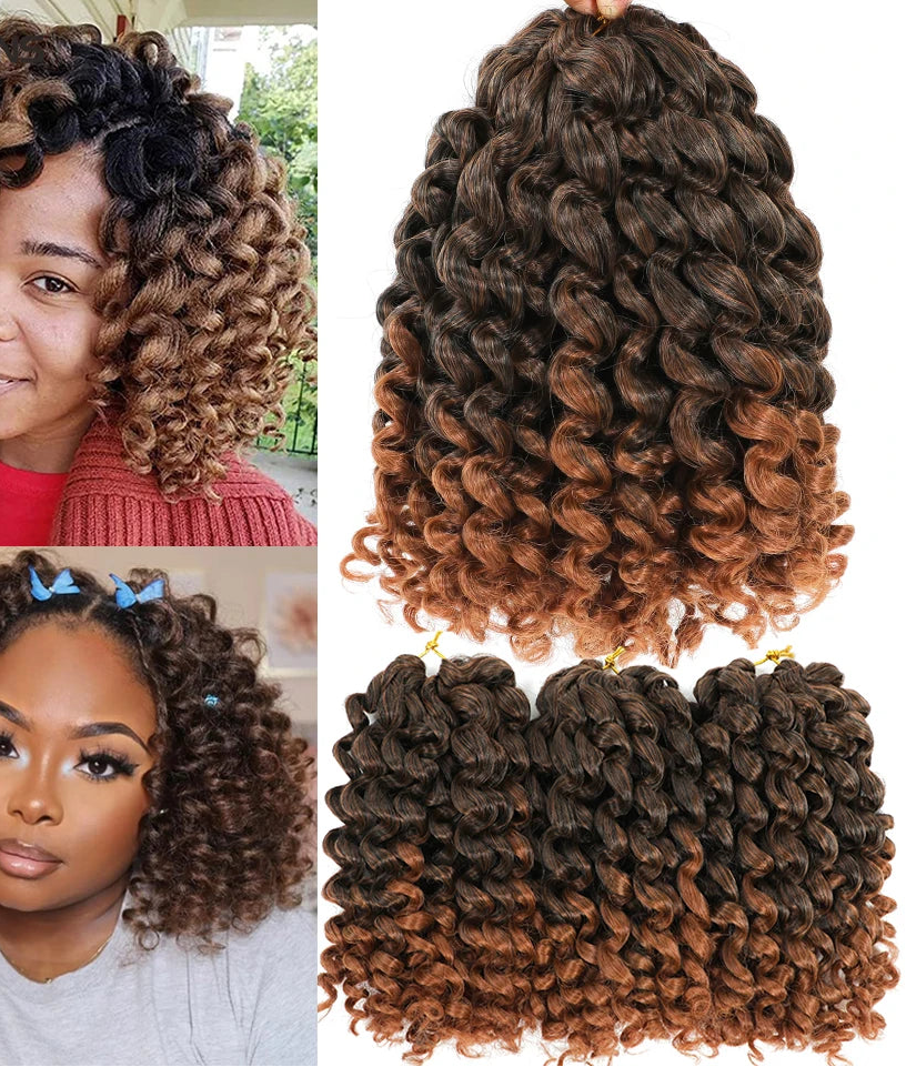 Black Brown Jamaican Twist Synthetic Braid Hair