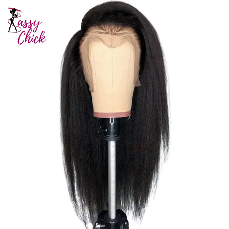 Kinky Straight Lace Front wig Sassy Chick Logo