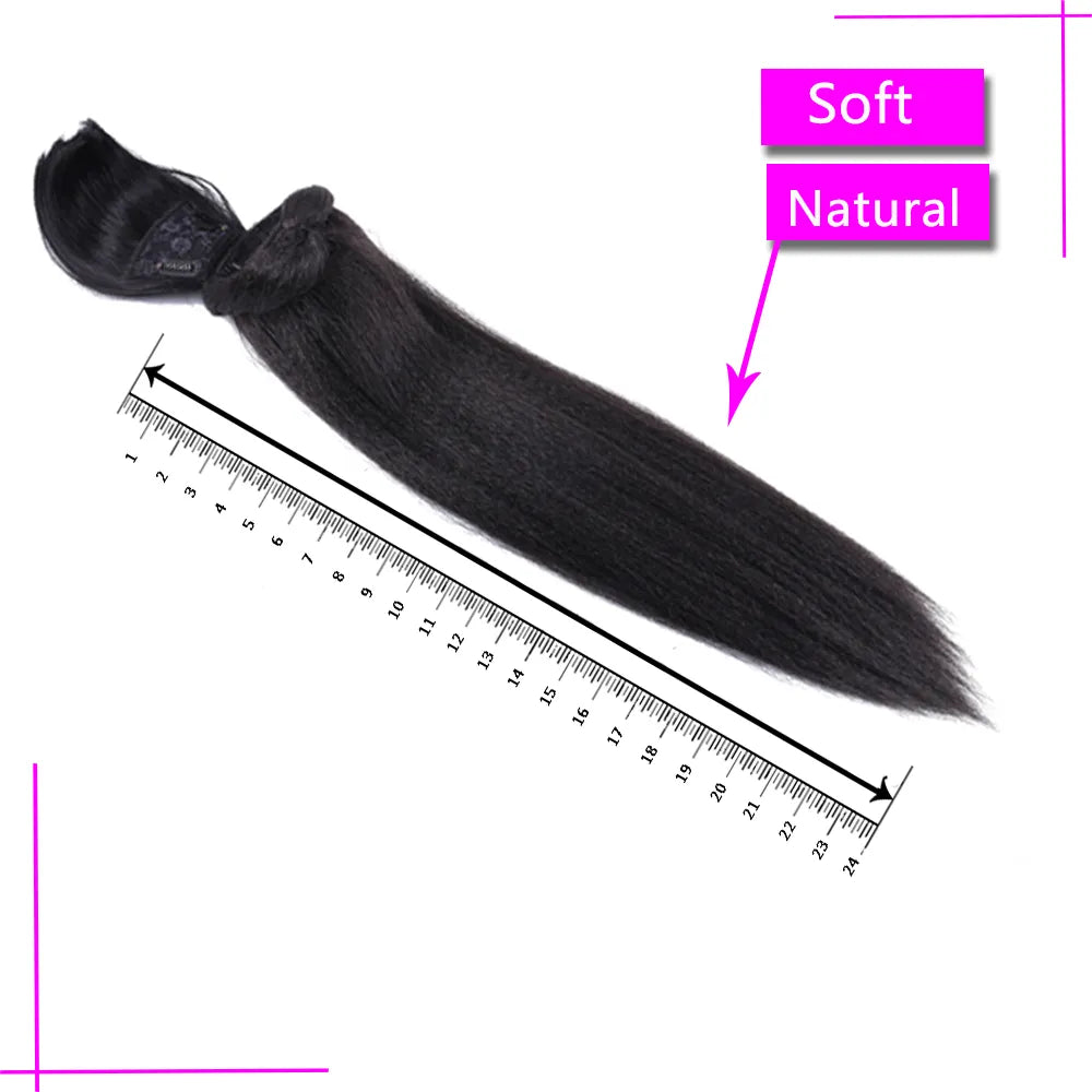 Size of Kinky Straight Ponytail Hair Extension