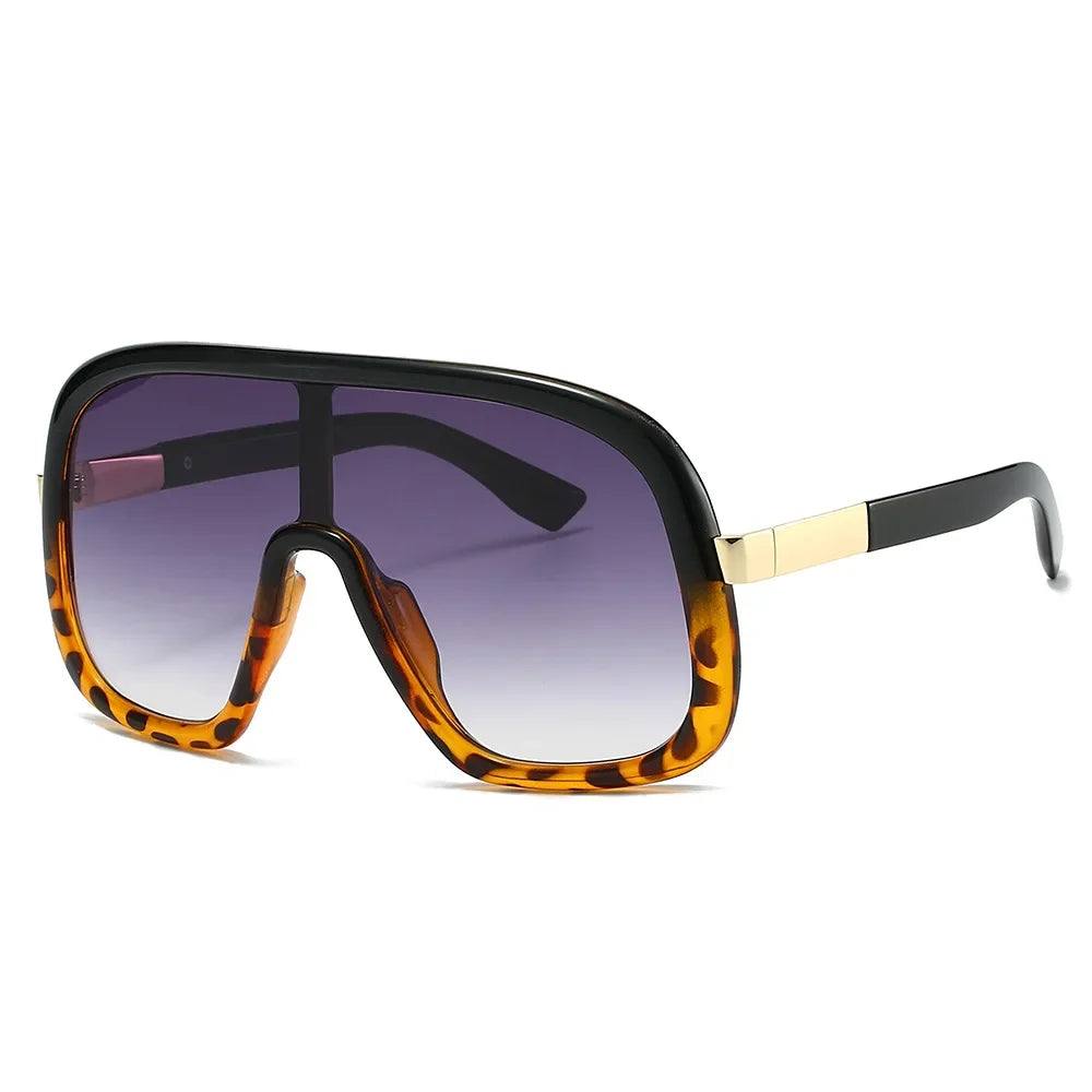Black Leopard Ladies Outdoor Driving Uv400 Sunglasses