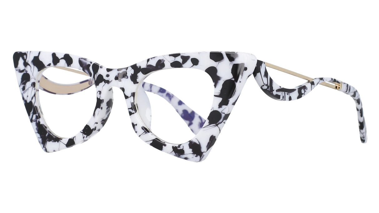 White Black Lady Sexy Cat Eye Computer Eyeglasses