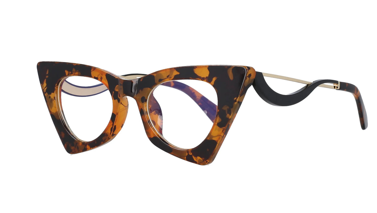 Leopard Lady Sexy Cat Eye Computer Eyeglasses