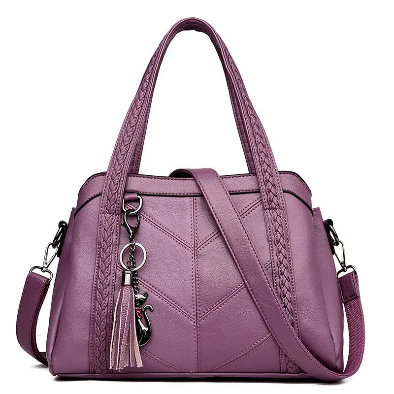 purple handbag