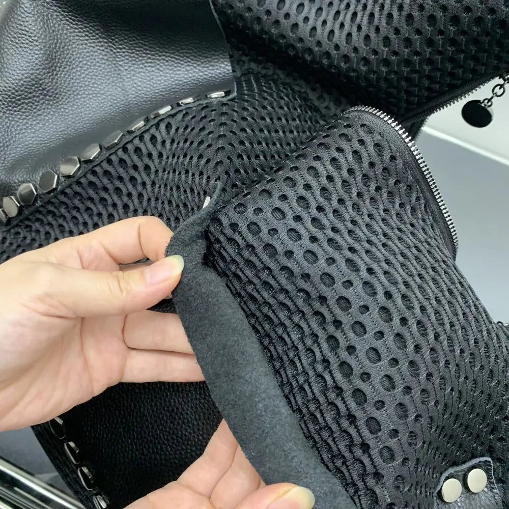 Large Capacity Retro Mesh Handbag