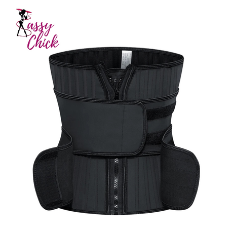 Latex 25 Steel Bone Body Shaper Sass Chick Logo