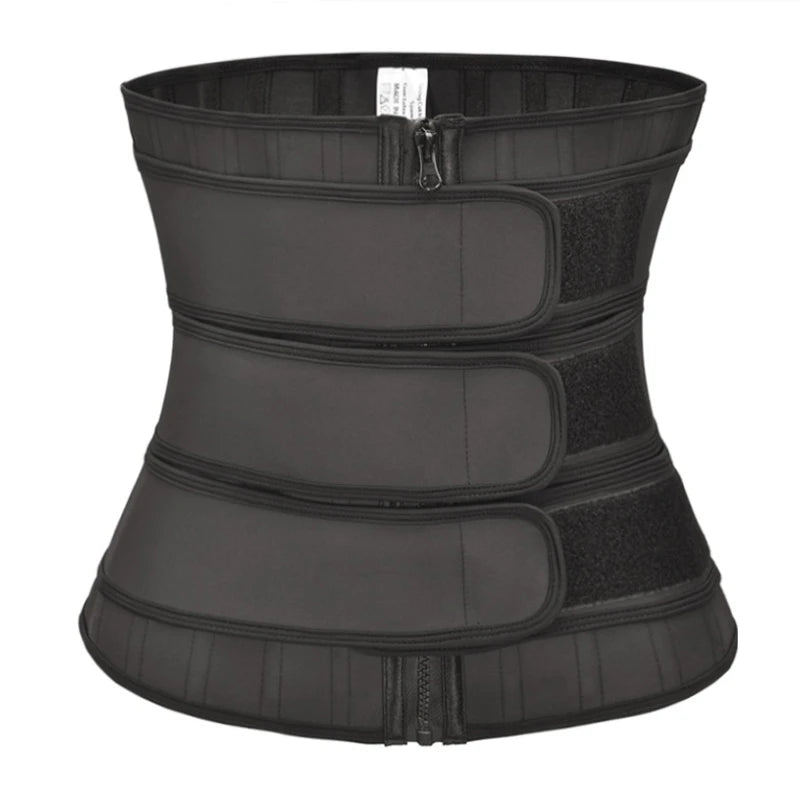 Front Latex Waist Trainer 3 Strap