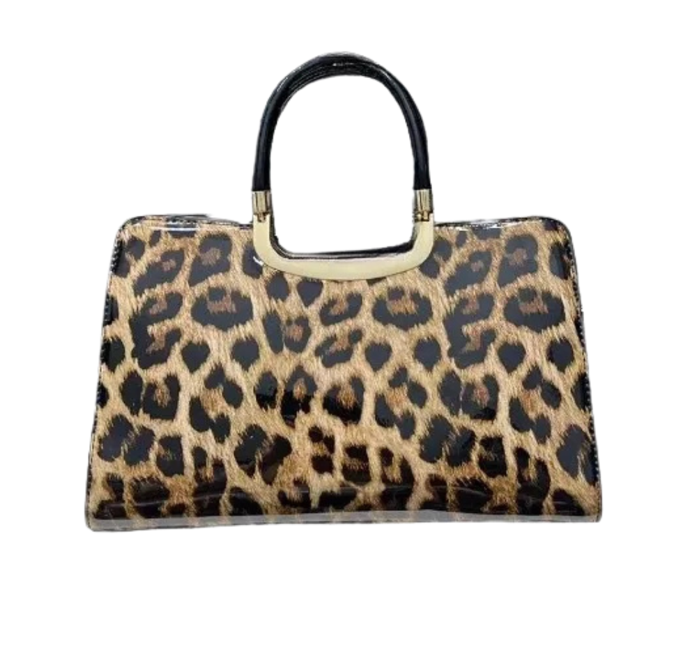 Leopard Print Multiple Compartments Retro Shoulder Bag