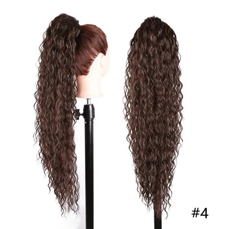 Long Curly Drawstring Ponytail Synthetic
