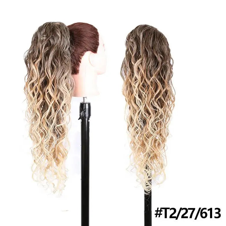 Long Curly Drawstring Ponytail Synthetic