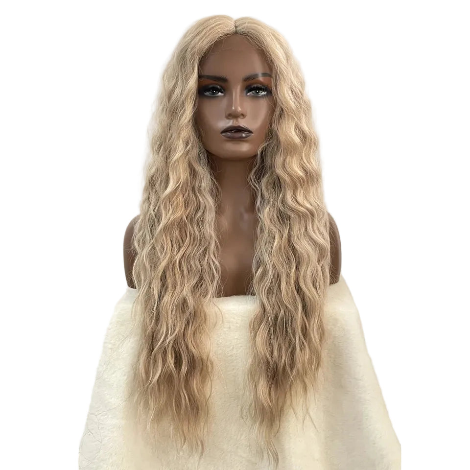 Long Deep Heat Resistant Synthetic Wavy Wigs