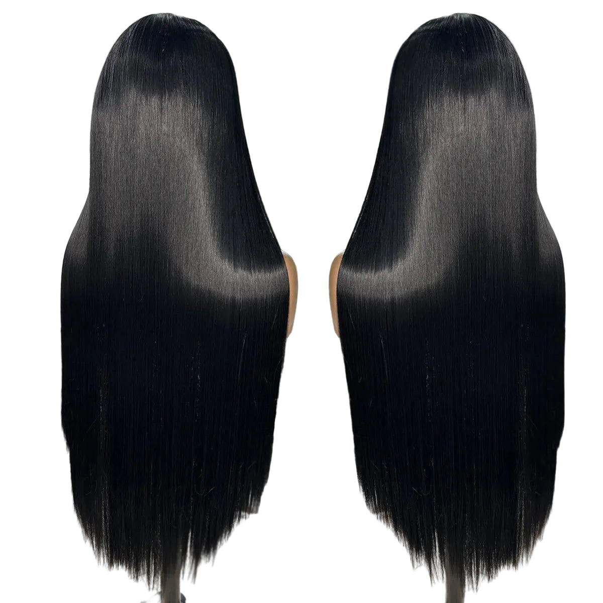 Back of Long Silky Straight Futura Synthetic Lace Front Wigs