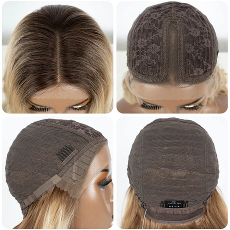 Long Wavy 24 " Hair Lace Wig cap