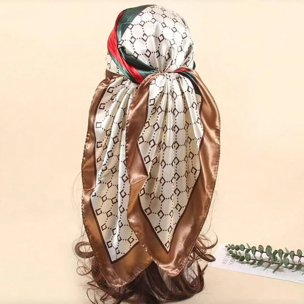 Luxury 90*90cm Square Autumn Accessory Scarf