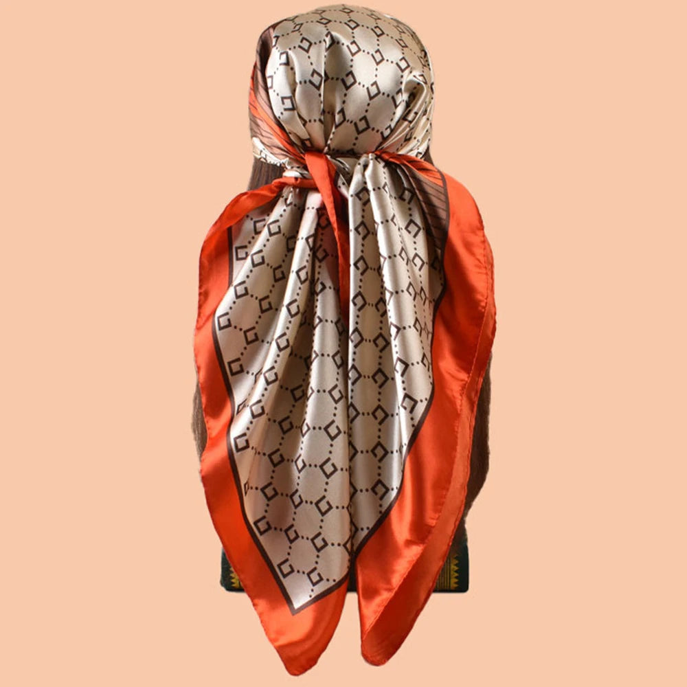 Luxury 90*90cm Square Autumn Accessory Scarf