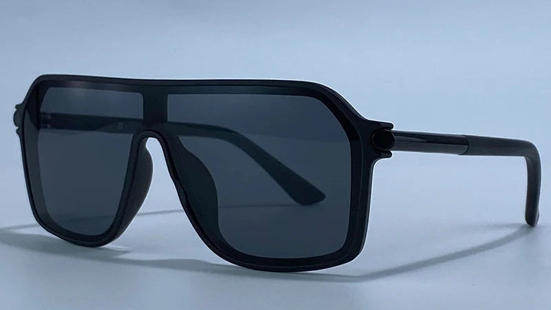 Black Luxury Brand Metal Frame Outdoor Sunglasses