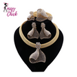 Luxury Bridal Gold Color Jewelry Sets Sassy Chick Logo