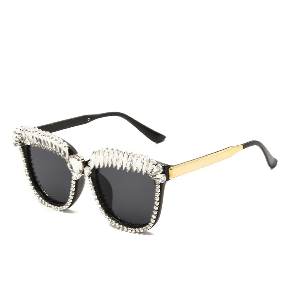 Luxury square Diamond Sunglasses