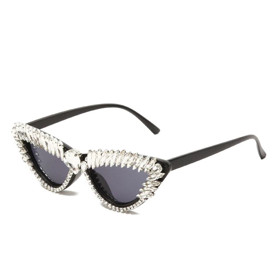 Luxury Cat Eye Diamond Sunglasses
