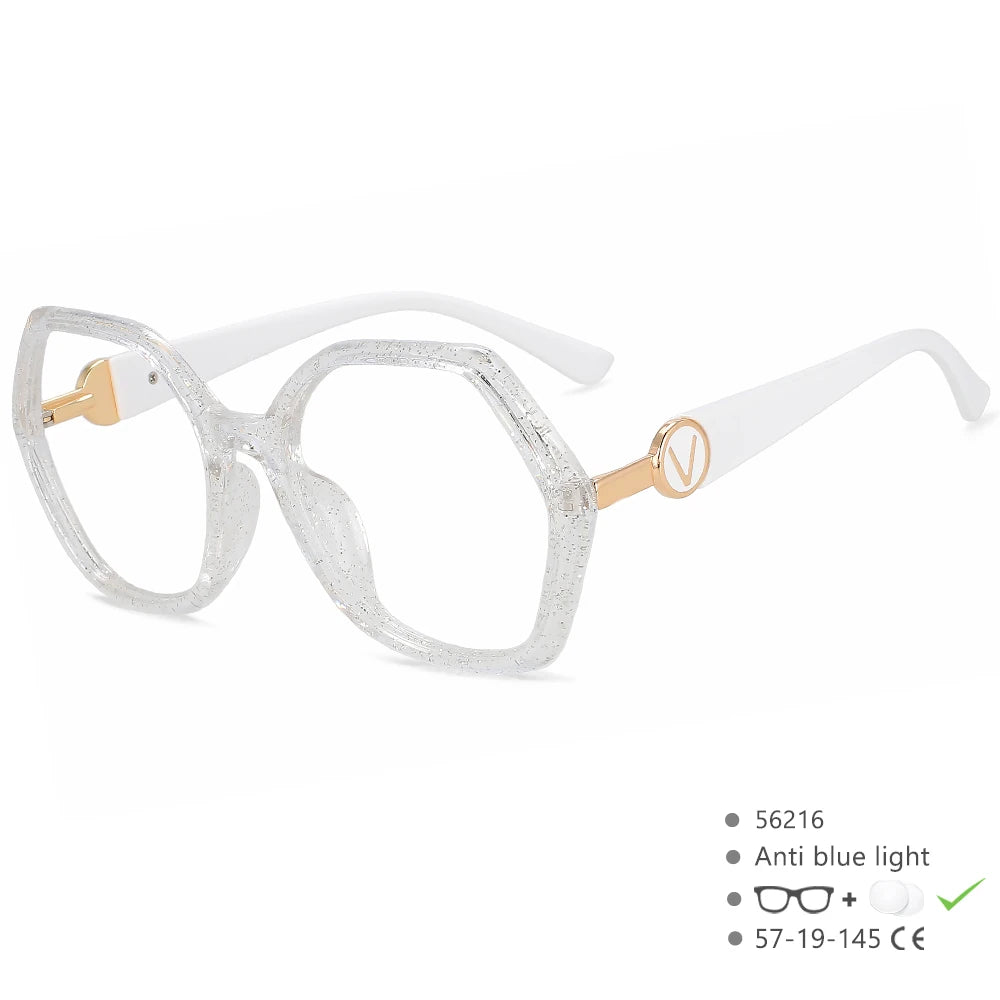 White Luxury Design Anti Blue Light Blocking Glasses