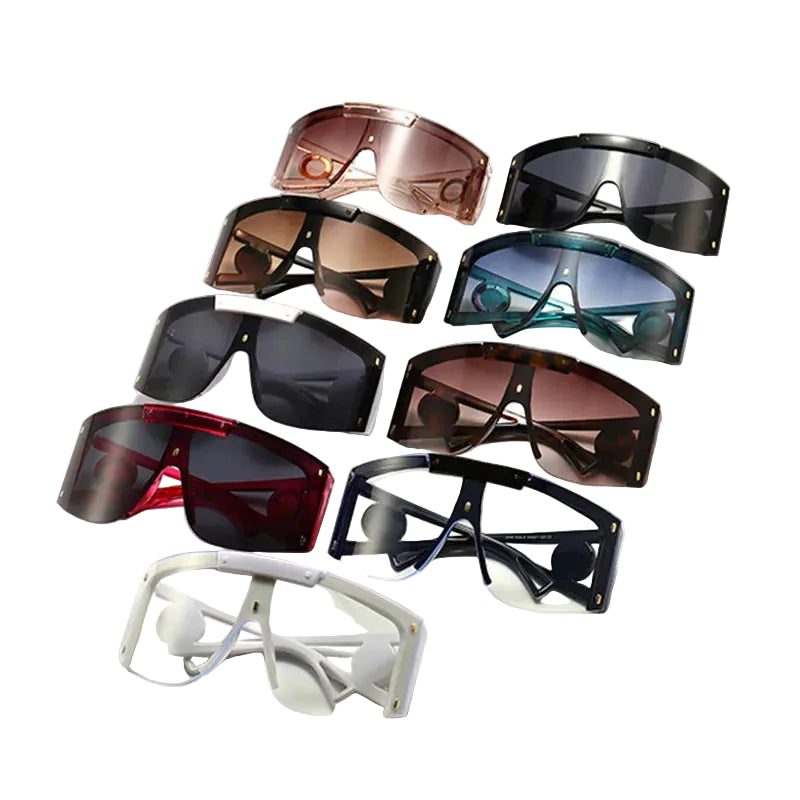 Collection of Luxury Designer Oversized UV400 Windproof Sunglasses