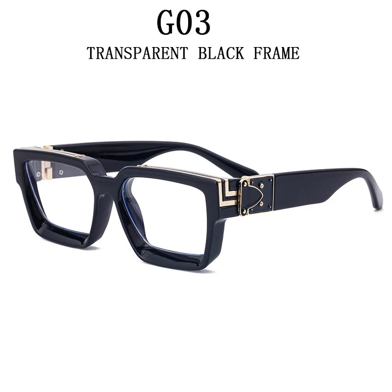 Luxury Fashion Square Oversized Millionaire Sunglasses