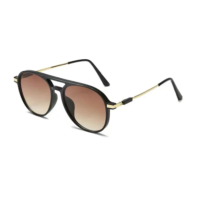 Black Luxury Gradient Pilot Sunglasses