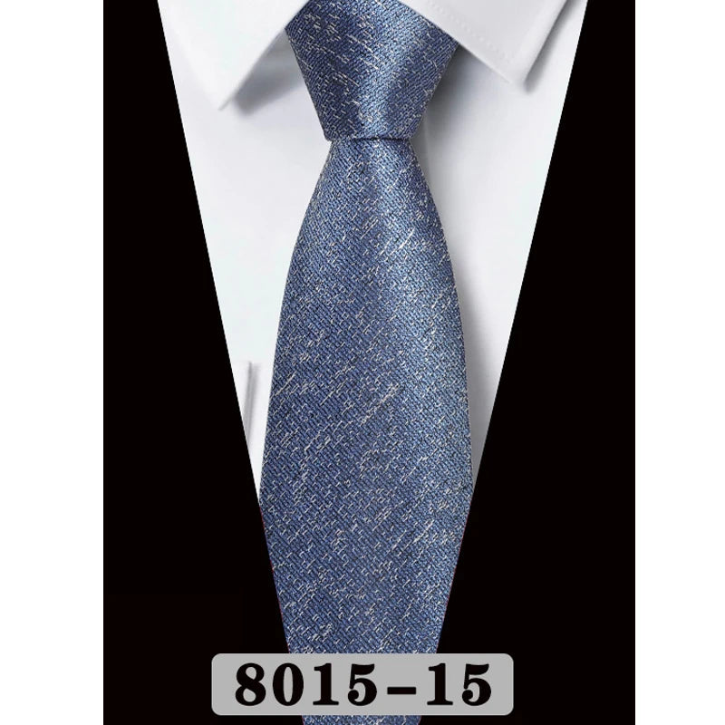 Blue Luxury Gray Pink Jacquard Woven Necktie
