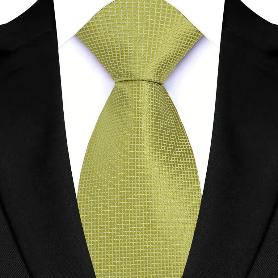 Luxury Green Color Floral Paisley Men's Ties