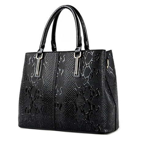 Black Luxury Leather Handbag
