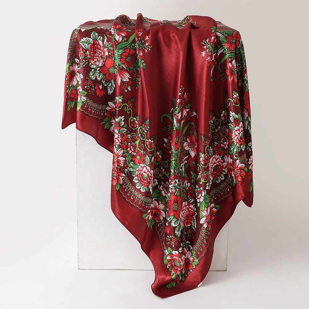 Red Luxury Leopard Print Bandanas Hijab
