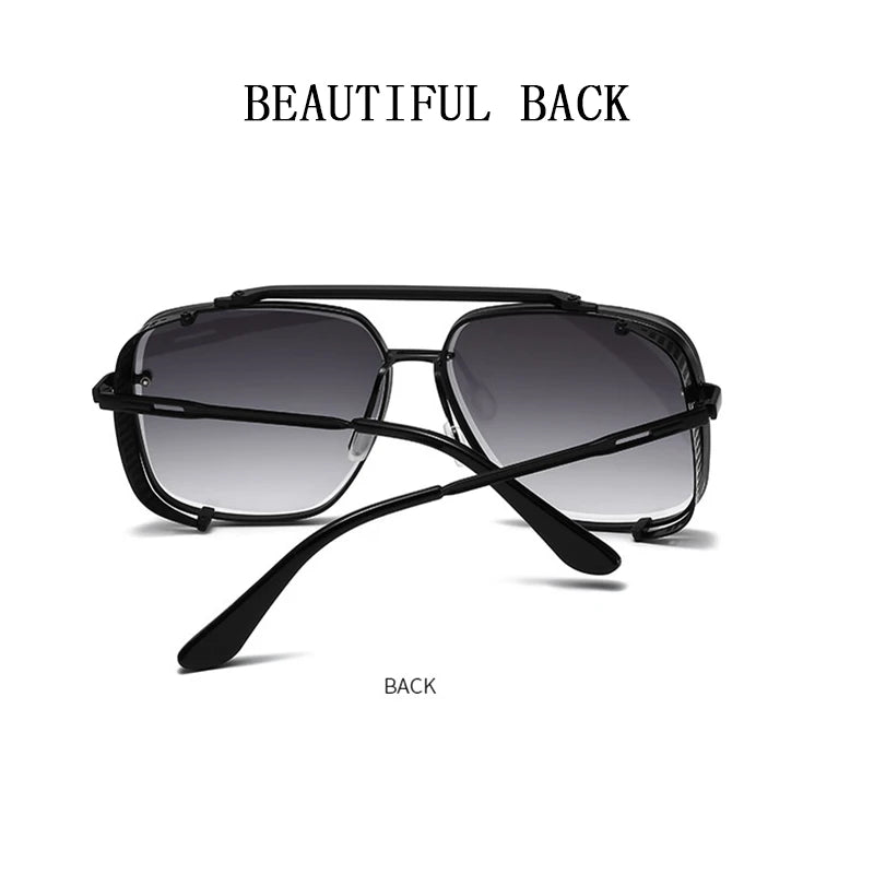 Luxury Punk Steampunk Vintage Sunglasses