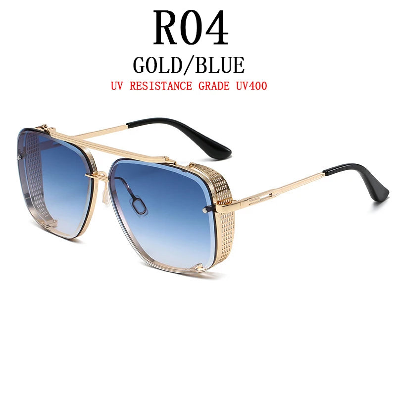 Luxury Punk Steampunk Vintage Sunglasses
