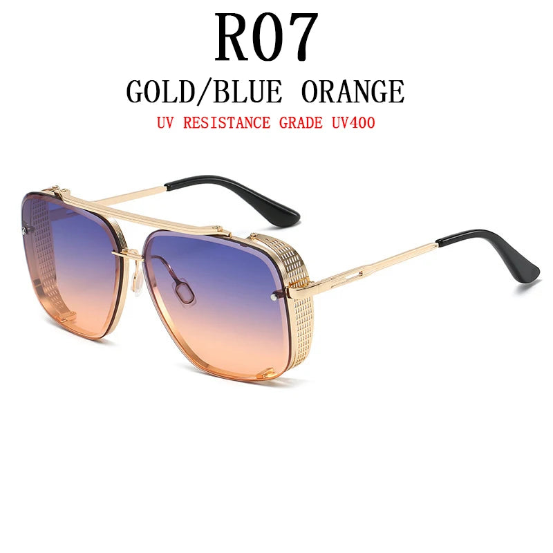 Luxury Punk Steampunk Vintage Sunglasses