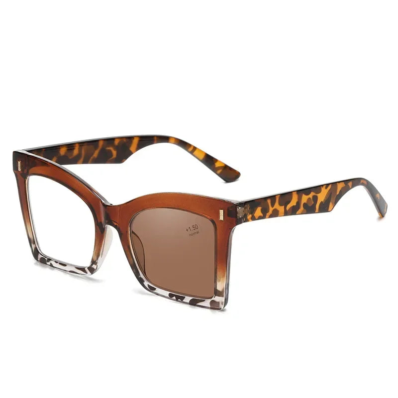 Leopard Luxury Retro Photochromic Reading Glasses