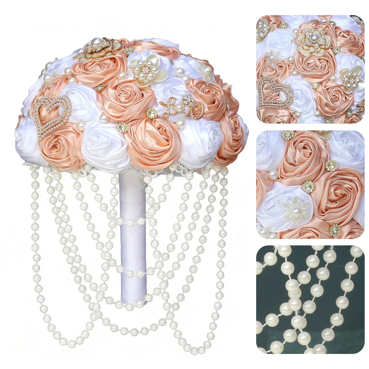 Luxury Rhinestone Wedding Bouquet