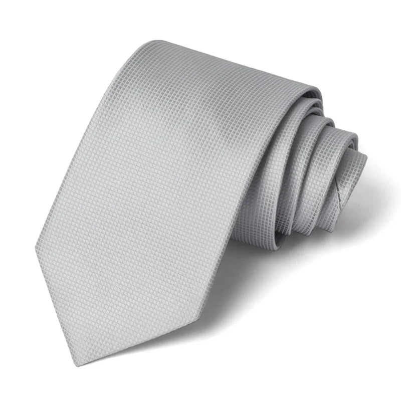 Luxury Sliver Color 8CM Business Wedding Ties