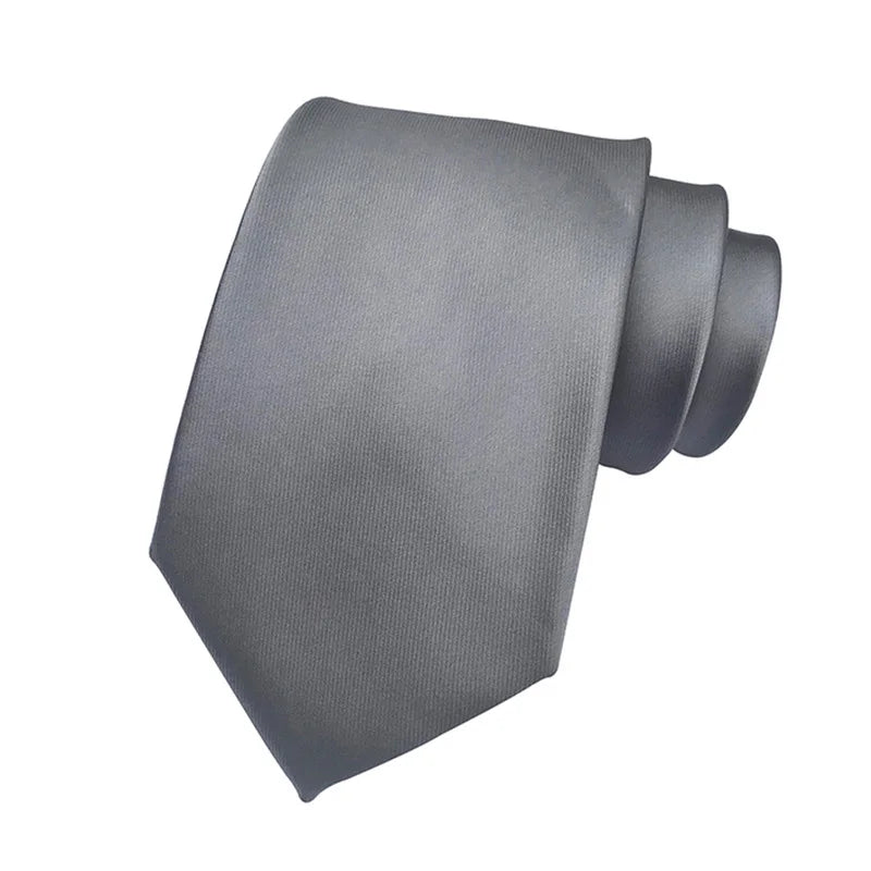 Luxury Sliver Color 8CM Business Wedding Ties