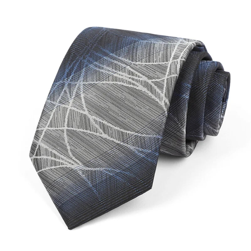 Luxury Sliver Color 8CM Business Wedding Ties